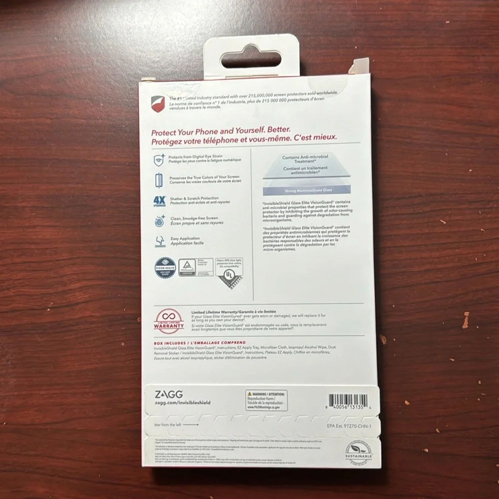 NIB Zagg Invisible Shield Screen Protector for iPhone 12 Pro Max